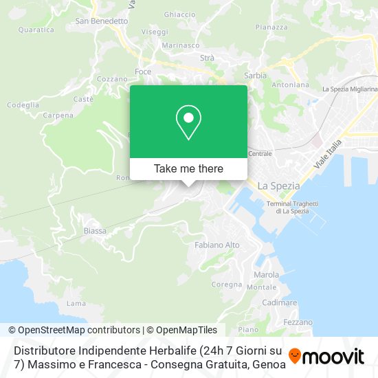 Distributore Indipendente Herbalife (24h 7 Giorni su 7) Massimo e Francesca - Consegna Gratuita map