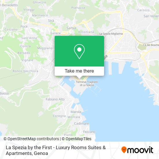 La Spezia by the First - Luxury Rooms Suites & Apartments map