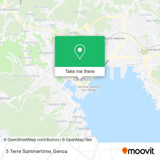 5 Terre Summertime map