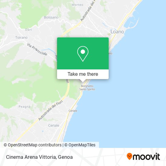 Cinema Arena Vittoria map