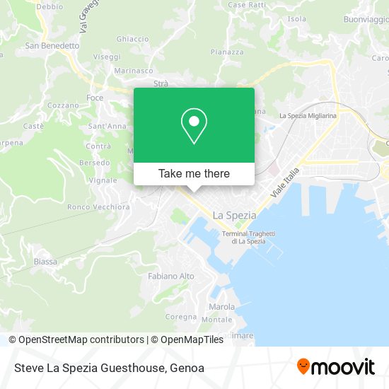 Steve La Spezia Guesthouse map