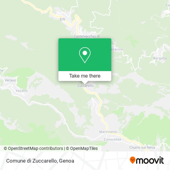 Comune di Zuccarello map
