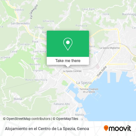 Alojamiento en el Centro de La Spezia map