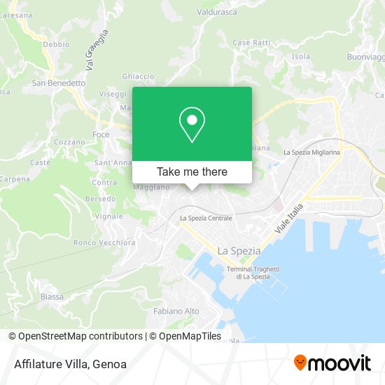 Affilature Villa map
