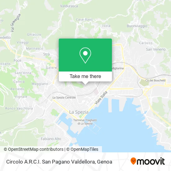 Circolo A.R.C.I. San Pagano Valdellora map