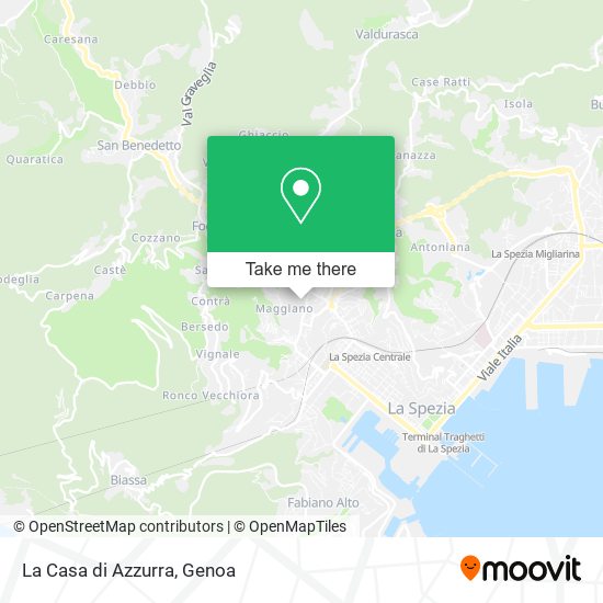 La Casa di Azzurra map