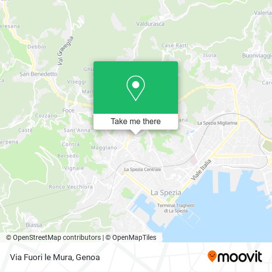 Via Fuori le Mura map