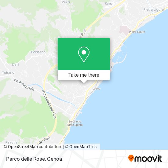 Parco delle Rose map