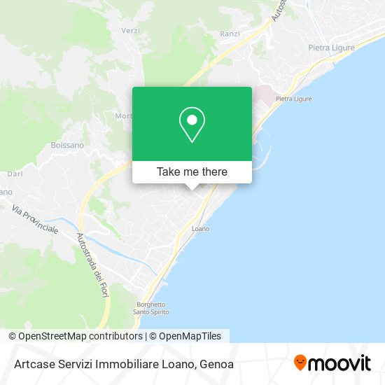 Artcase Servizi Immobiliare Loano map