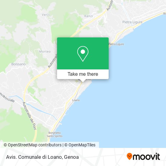 Avis. Comunale di Loano map