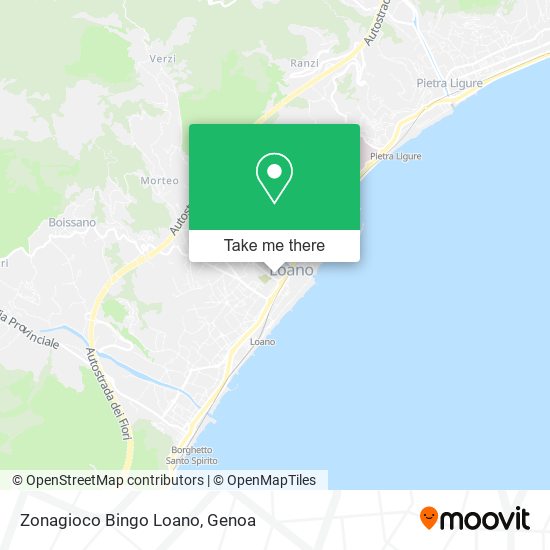 Zonagioco Bingo Loano map