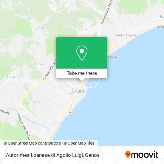 Autorimea Loanese di Agolio Luigi map