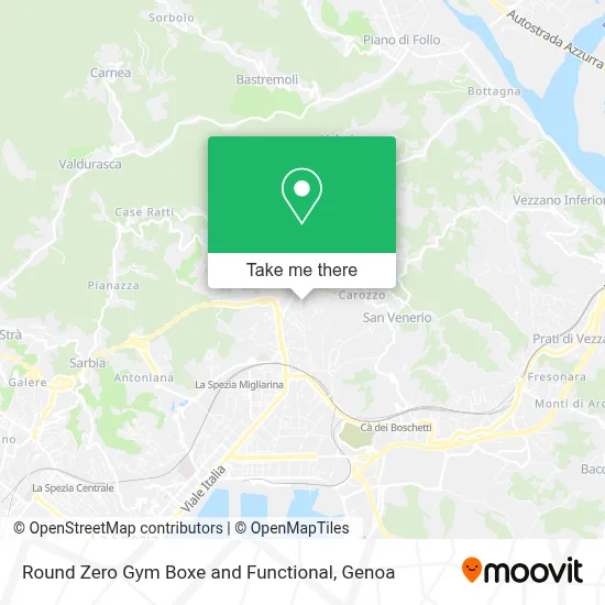 Round Zero Gym Boxe and Functional map