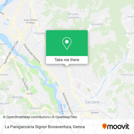 La Panigacceria Signor Bonaventura map