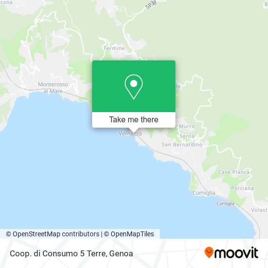 Coop. di Consumo 5 Terre map
