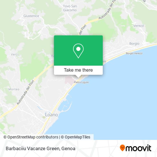 Barbaciiu Vacanze Green map