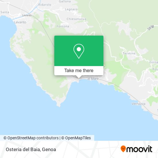 Osteria del Baia map