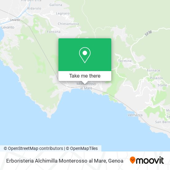 Erboristeria Alchimilla Monterosso al Mare map