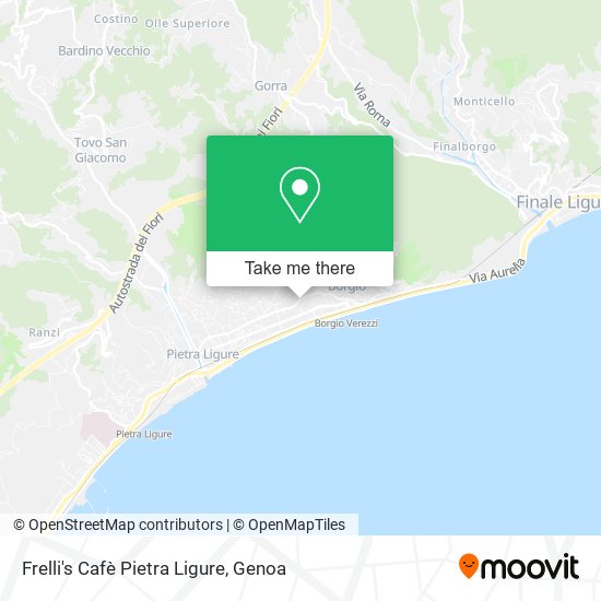 Frelli's Cafè Pietra Ligure map