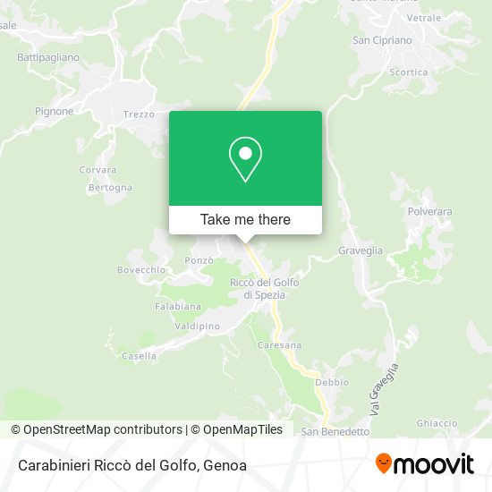 Carabinieri Riccò del Golfo map