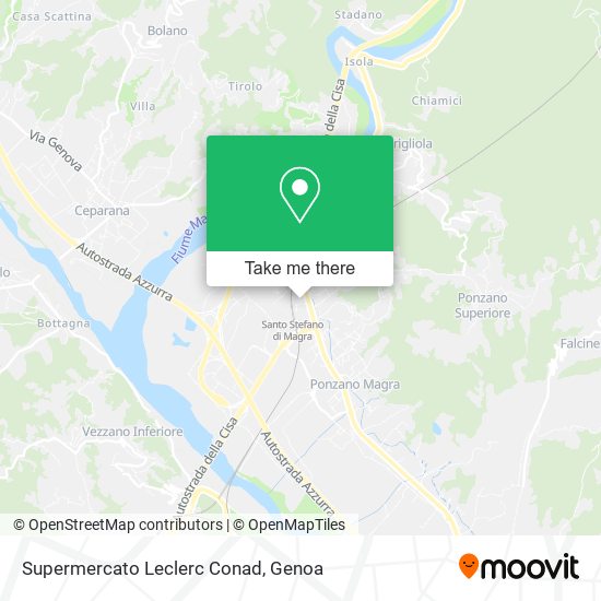 Supermercato Leclerc Conad map