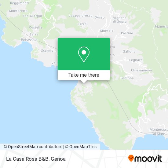 La Casa Rosa B&B map