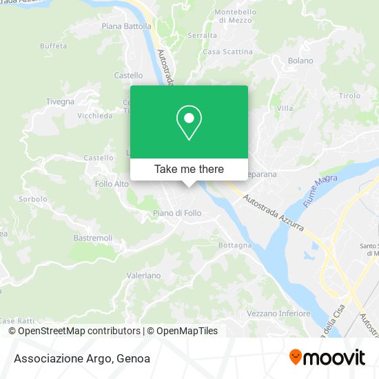 Associazione Argo map