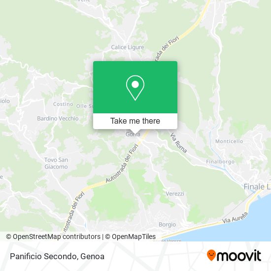Panificio Secondo map