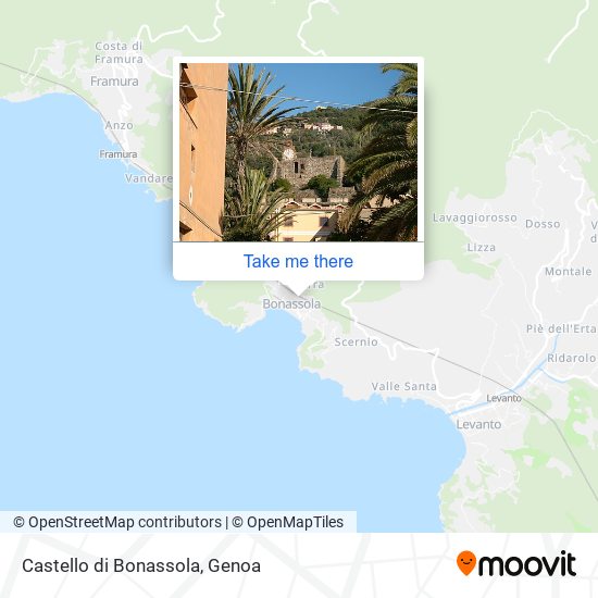 Castello di Bonassola map