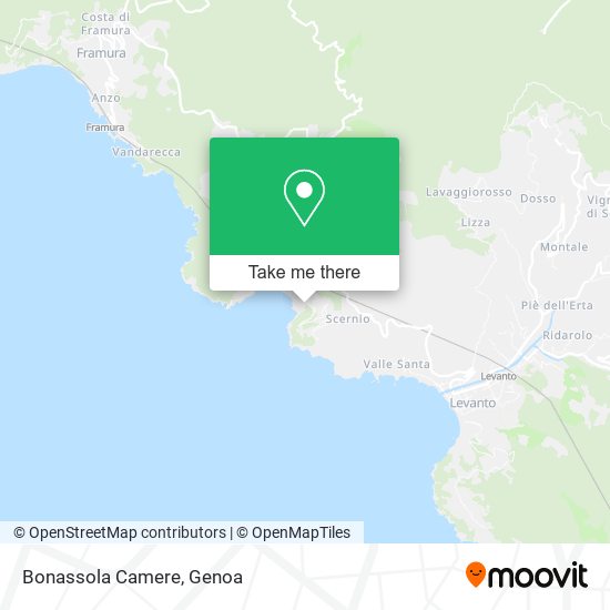 Bonassola Camere map