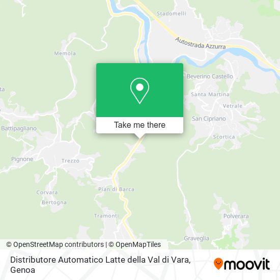 Distributore Automatico Latte della Val di Vara map