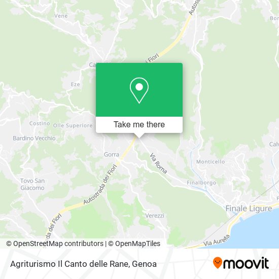 Agriturismo Il Canto delle Rane map