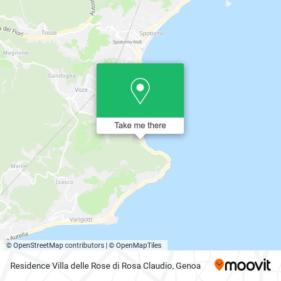 Residence Villa delle Rose di Rosa Claudio map