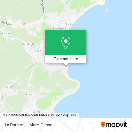 La Dora Va al Mare map