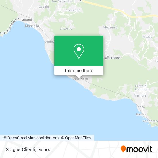 Spigas Clienti map