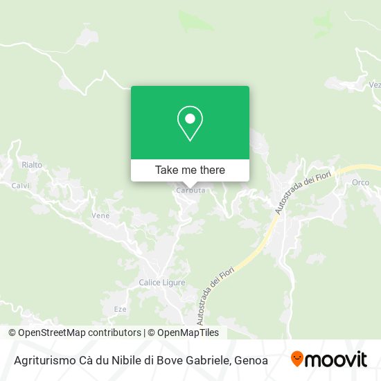 Agriturismo Cà du Nibile di Bove Gabriele map