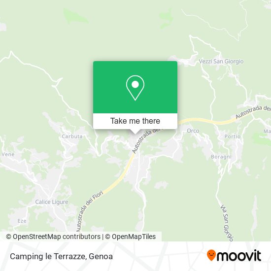 Camping le Terrazze map