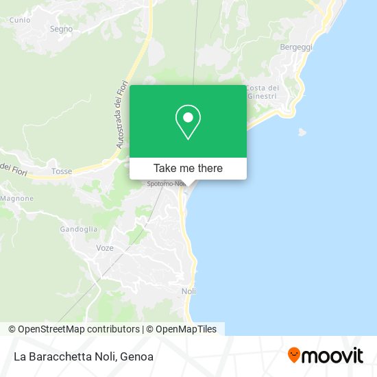 La Baracchetta Noli map