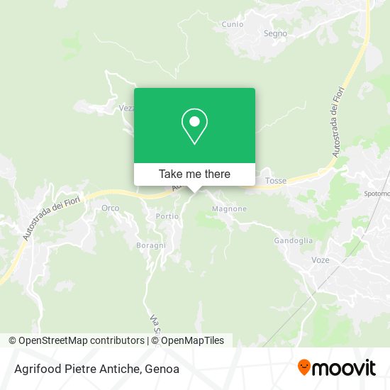 Agrifood Pietre Antiche map
