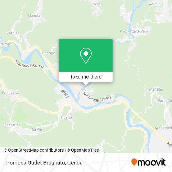 Pompea Outlet Brugnato map