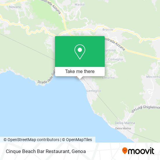 Cinque Beach Bar Restaurant map