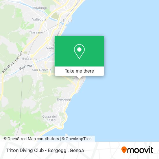Triton Diving Club - Bergeggi map