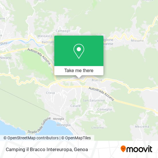 Camping il Bracco Intereuropa map