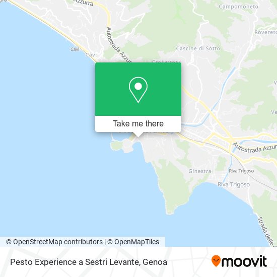 Pesto Experience a Sestri Levante map