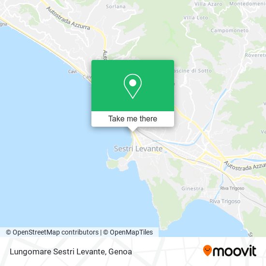Lungomare Sestri Levante map