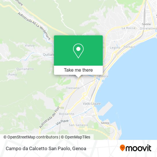 Campo da Calcetto San Paolo map