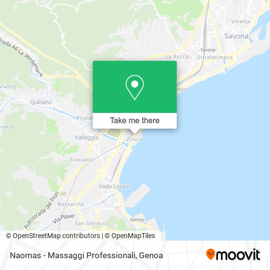 Naomas - Massaggi Professionali map