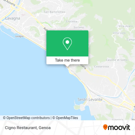Cigno Restaurant map