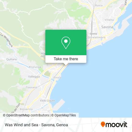 Was Wind and Sea - Savona map