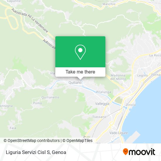 Liguria Servizi Cisl S map